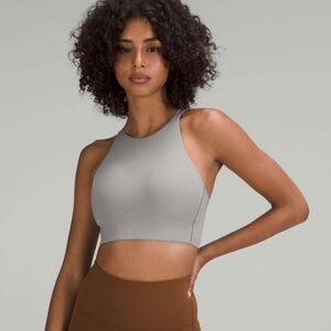 Lululemon Like a Cloud High Neck Longline Bra: Seal Grey